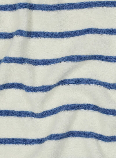 ecru with denim blue stripes - sponge