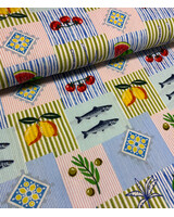 fruits patchwork - tetra / double gauze