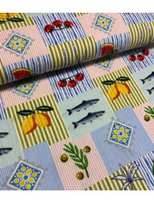 fruit patchwork - tetra / double gauze