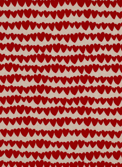 hearts - GOTS ribbed jersey