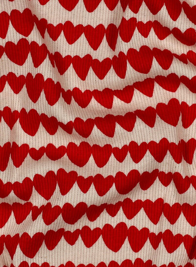 hearts - GOTS ribbed jersey