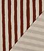 cognac naturel stepen - GOTS geribbelde tricot