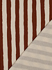 cognac natural stripes - GOTS ribbed jersey