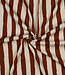 cognac naturel stepen - GOTS geribbelde tricot