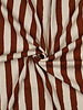 cognac natural stripes - GOTS ribbed jersey