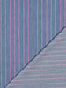 red stripe on light blue denim - soft cotton