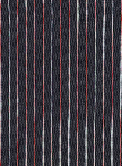 rode streep op donkerblauw  denim - soepelvallende katoen