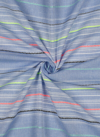 neon strepen - zachte soepelvallende katoen