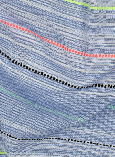 neon stripes - soft, flowing cotton
