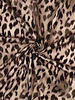 leopard with lilac accent - viscose with light stretch