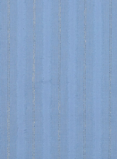 blue with lurex stripes - cotton voile
