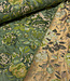 liricio met lurex groen - geweven jacquard