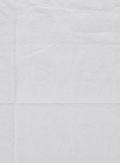 wit - ton sur ton - embroidery katoen