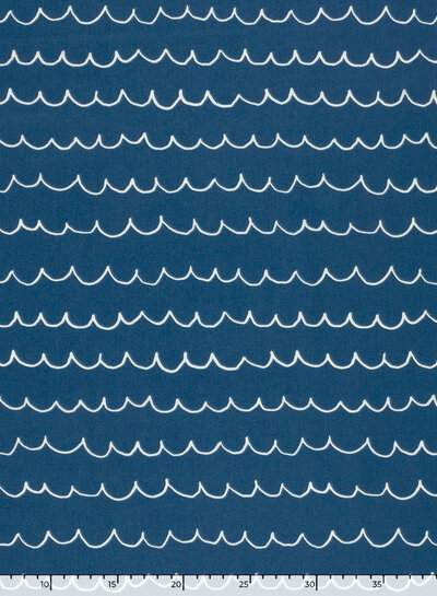 blauw waves - katoen