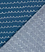 blauw waves - katoen