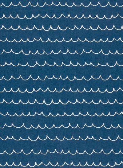 blauw waves - katoen