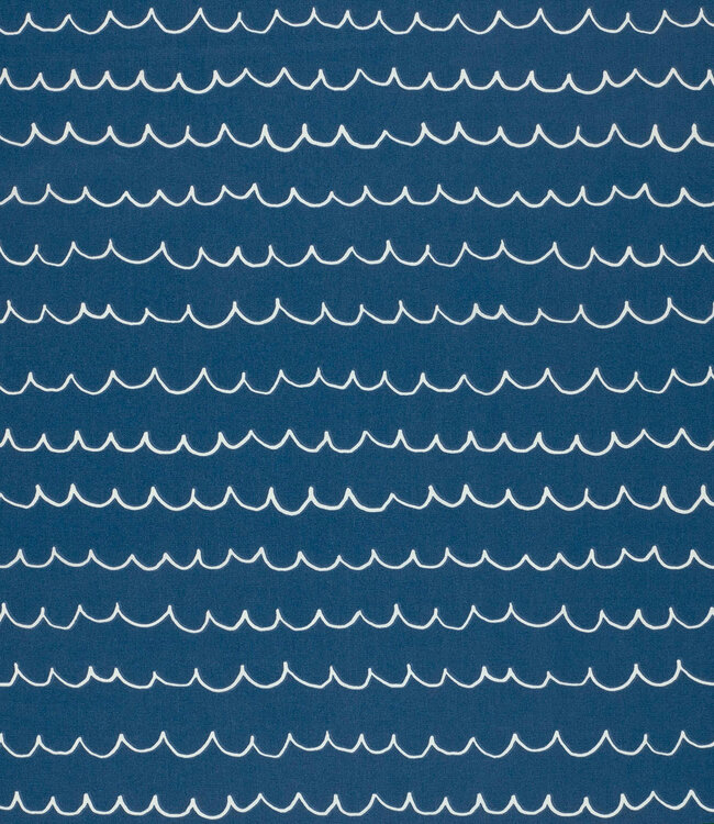 blauw waves - katoen