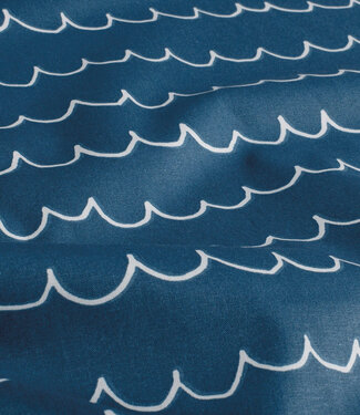 blue waves - cotton