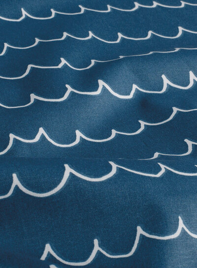 blue waves - cotton