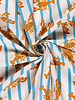 blue stripes with lobster - cotton