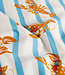 be trendy blauwe strepen met kreeft - katoen