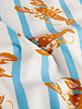 be trendy blauwe strepen met kreeft - katoen