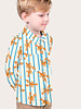 be trendy blue stripes with lobster - cotton