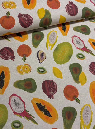 fruit - canvas linnen look