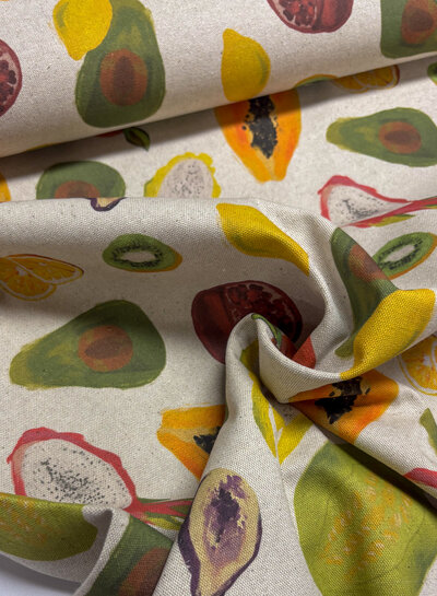 fruit - canvas linnen look