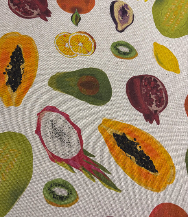 fruit - canvas linnen look