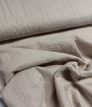 sand - tone on tone - embroidery cotton