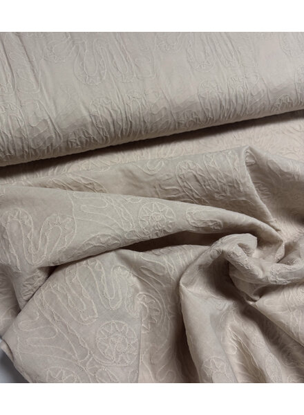 sand - tone on tone - embroidery cotton