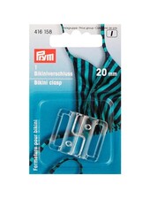 Prym Bikini- en ceintuursluiting haak 15 mm transparant