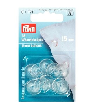 Prym 18 linnen knopen - diameter 15mm