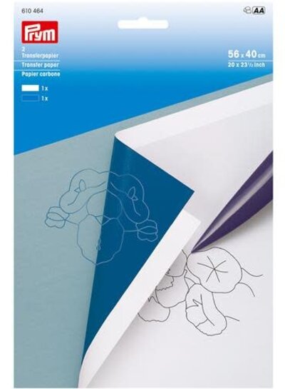 Prym Transferpapier wit/blauw