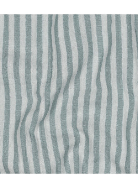 mintblauw strepen - tetra double gauze