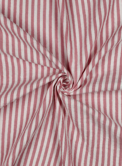 pink stripes - tetra double gauze