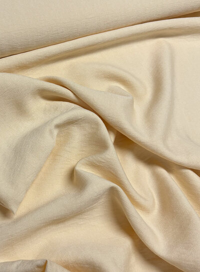 A la Ville vanille - prachtig geweven linnenlook rayon