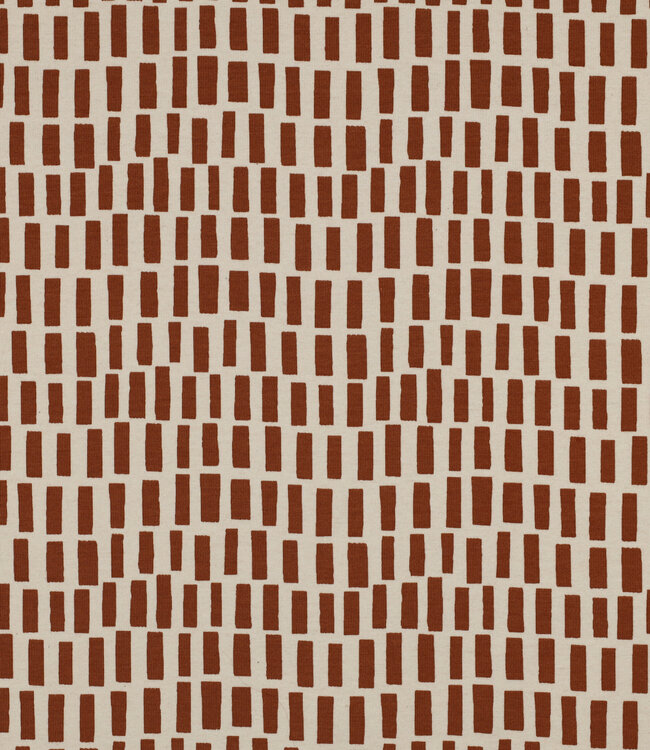 cognac streepjes - GOTS tricot