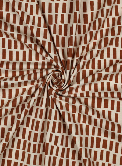cognac stripes - GOTS jersey