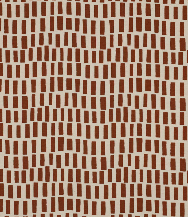 cognac streepjes - GOTS tricot