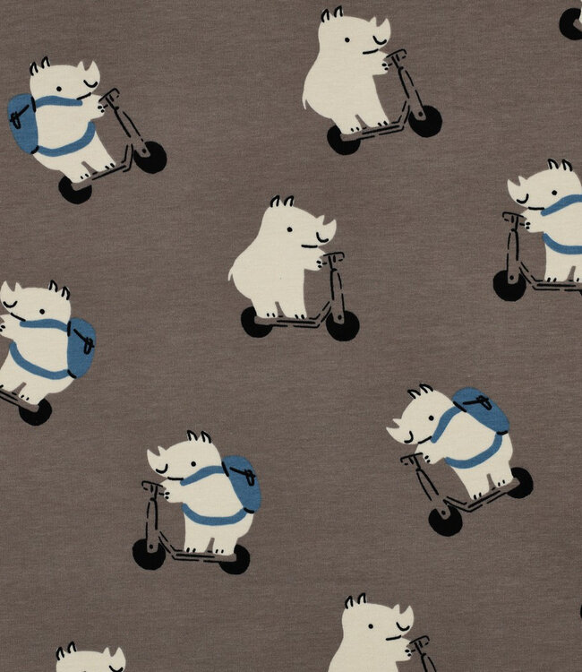 neushoorns taupe - zachte sweater