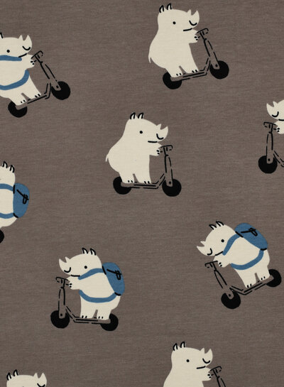 neushoorns taupe - zachte sweater