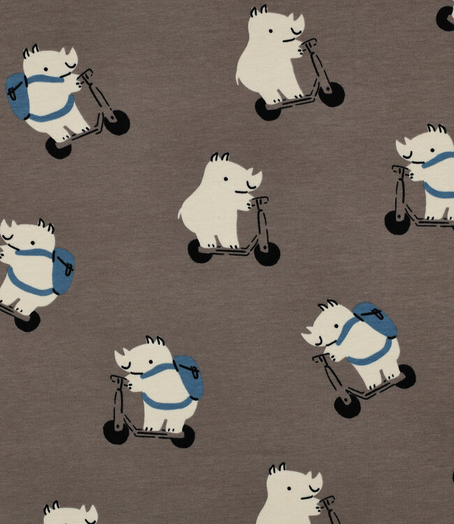 neushoorns taupe - zachte sweater
