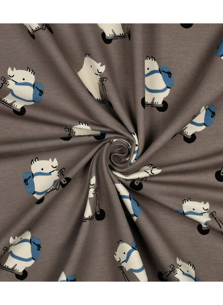 neushoorns taupe - zachte sweater