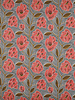 coral flowers - cotton voile
