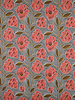 coral flowers - cotton voile