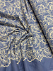 Madeline light blue - beautiful embroidery option scalloped edge