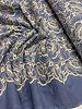 Madeline light blue - beautiful embroidery option scalloped edge