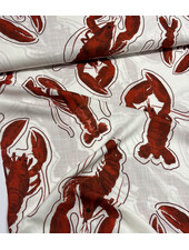 Madeline lobster - viscose with linen look
